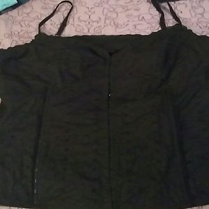 Torrid black eyelit corset